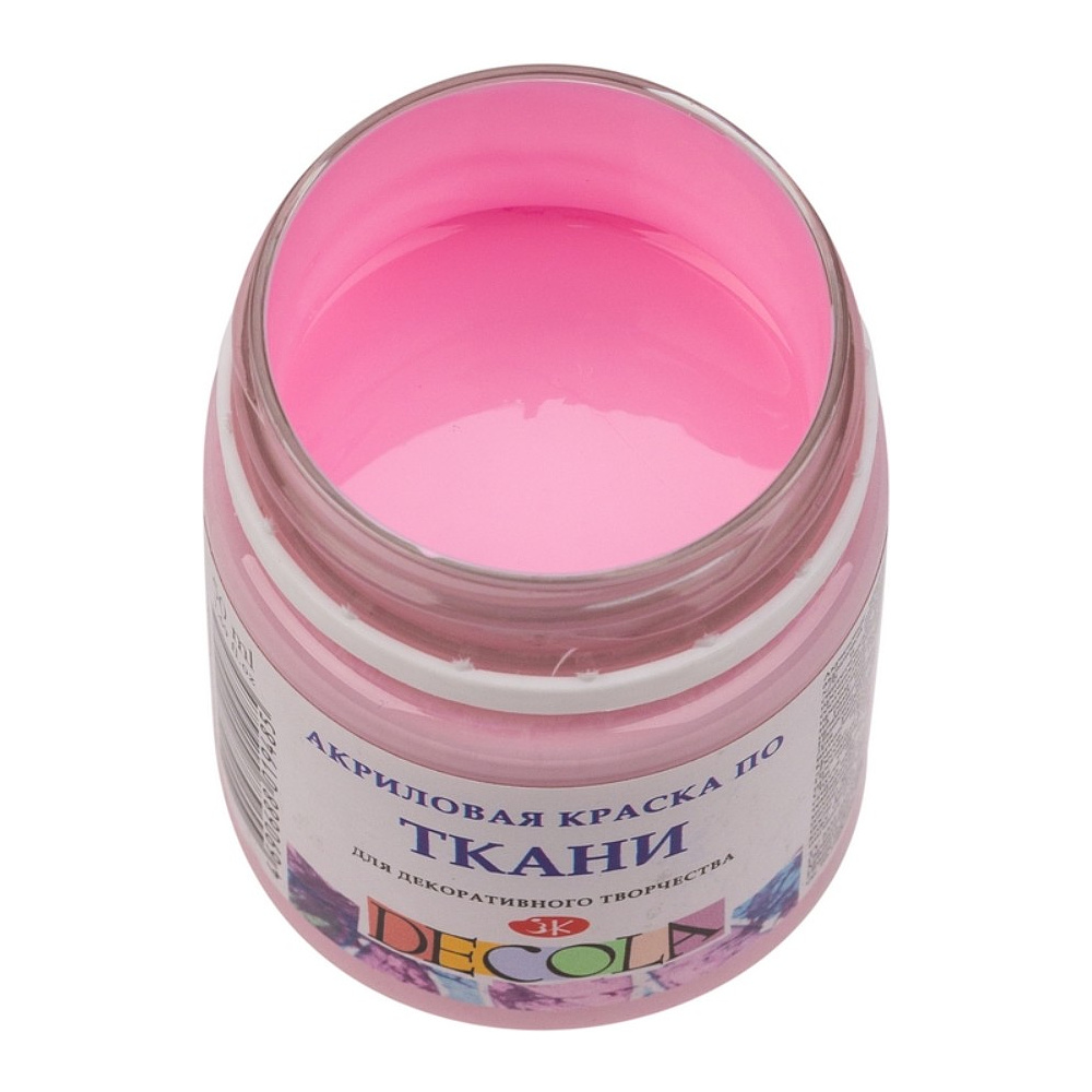 Краска акриловая по ткани "Декола", 370 сакура, 50 мл., банка - 2