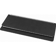 Еженедельник недатированный "Bliss", 300х140 мм, 128 страниц, черный