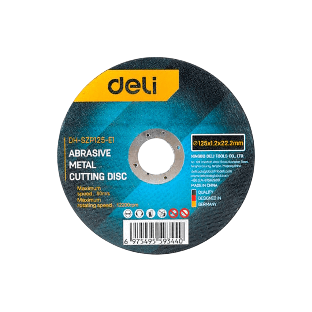 Круг отрезной по металлу "Deli" 125х1,0х22,2 мм