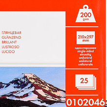 Фотобумага глянцевая для струйной фотопечати "Lomond", А4, 25 листов, 200 г/м2