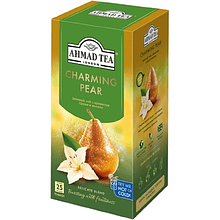 Чай "Ahmad Tea" Charming Pear, 25 пакетиков х1.5 гр., зеленый, с ароматом груши и ванили