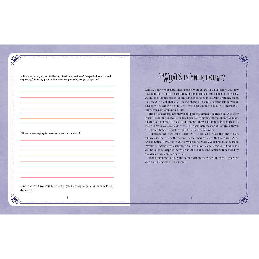 Книга на английском языке "Astrology: A Guided Workbook", Chartwell Books - 2