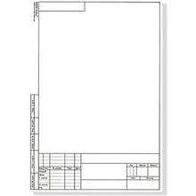 Форматка чертежная А4 с рамкой большой