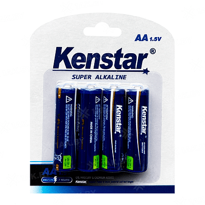 Батарейки алкалиновые "KenStar LR6/BL-4", 4 шт, щелочные