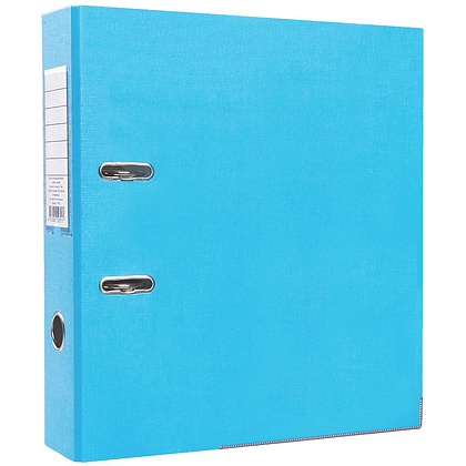 Папка-регистратор "OfficeStyle", А4, 75 мм, ПВХ Эко, светло-голубой