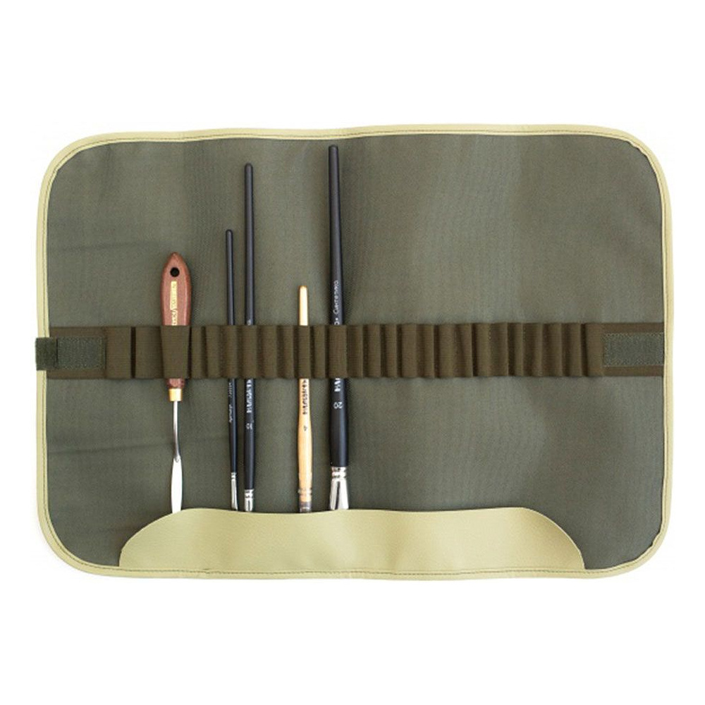 Пенал-органайзер "Малевичъ" для кистей, 34х48, оливковый - 3