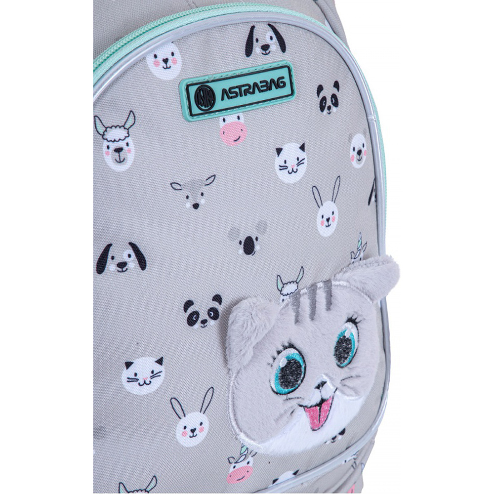 Рюкзак школьный "Kitty the cute", серый - 7
