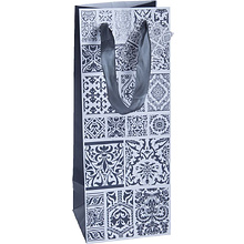 Пакет бумажный подарочный "Для вина", 12.7x33x11.3 см, ассорти (9055951)