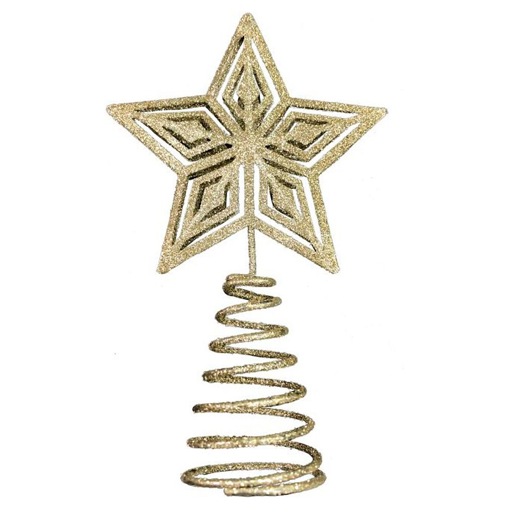 Верхушка елочная "Золотая звезда", золотистый