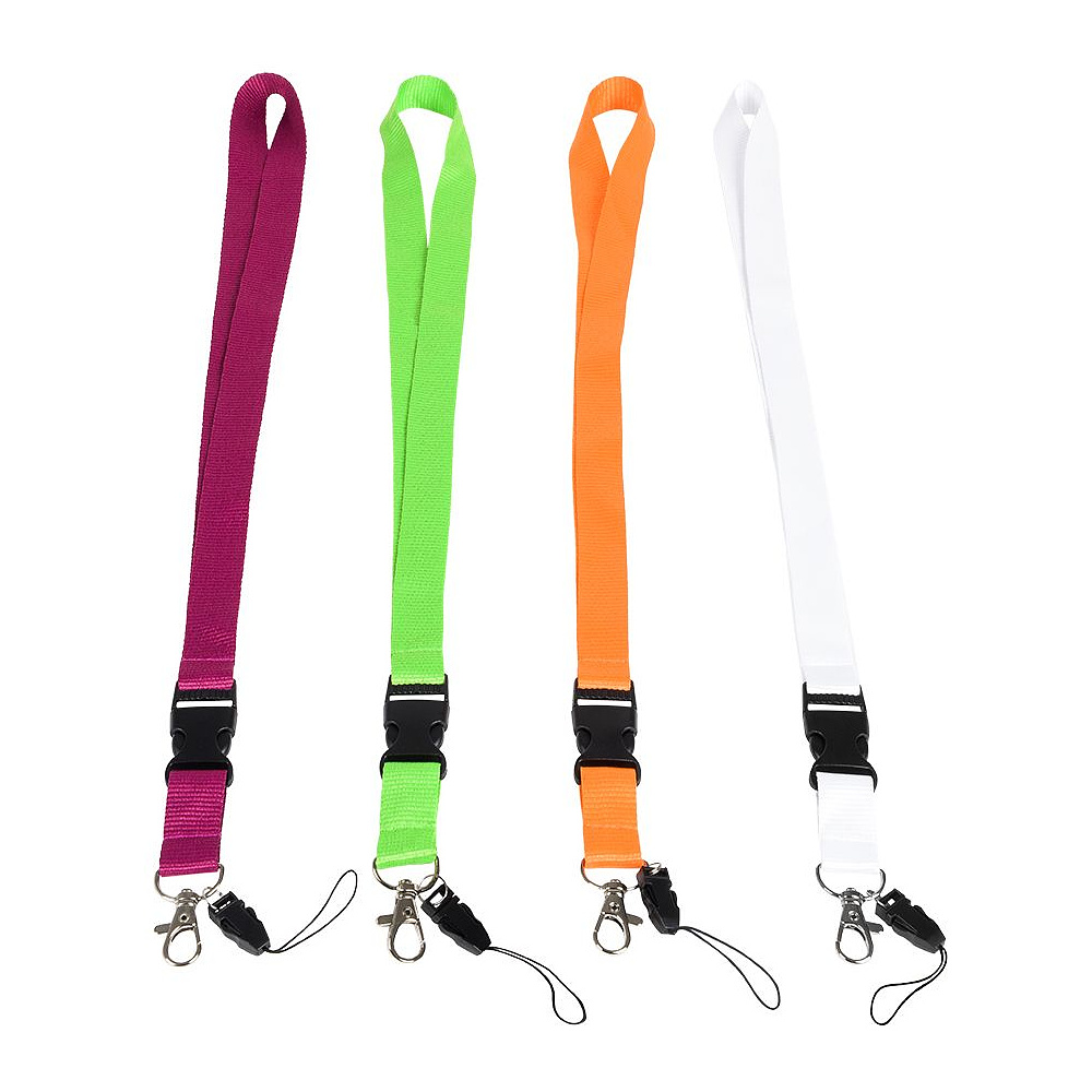 Тесьма с клипсой для бейджа с разъемом, 560x20 мм, красный - 2