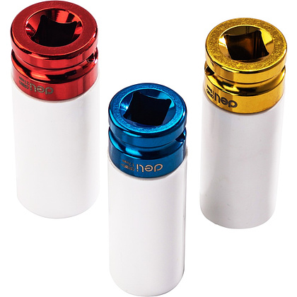 Набор головок торцевых ударных Deli YS EDL2003Q, 17/19/21 мм, 1/2", 3шт, кейс, ассорти - 3