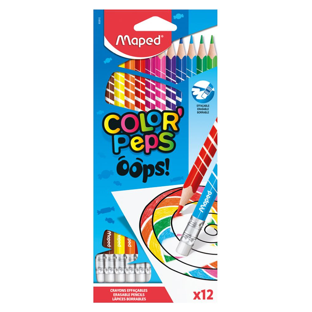 Цветные карандаши Maped "Color' Peps Oops", 12 цветов