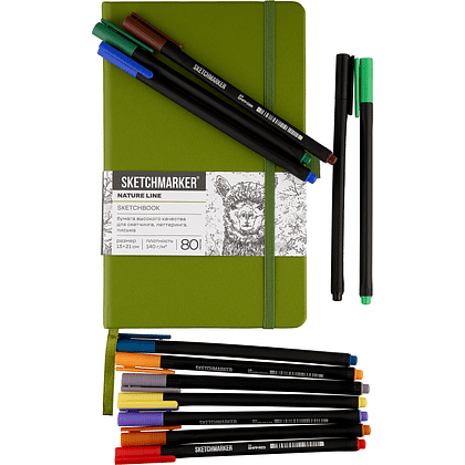 Ручка капиллярная "Sketchmarker Artist fine pen Main", 12 шт - 3