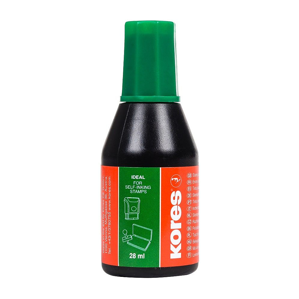 Краска штемпельная, 28 мл, зеленый