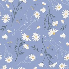 Бумага декоративная в рулоне "Fleurs. Ромашки"