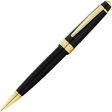 Ручка шариковая "Bailey Light Polished Black Resin and Gold Tone"
