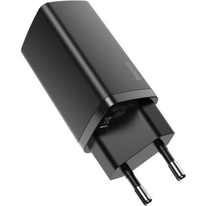 Сетевое зарядное устройство Baseus "CCGAN2L-B01" GaN2 Lite Quick Charger Type-C+USB, черный - 4