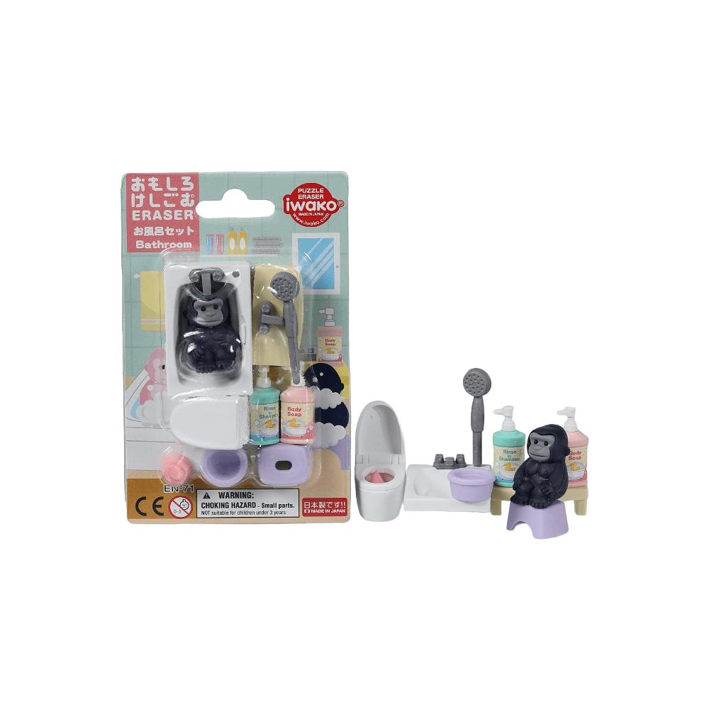 Набор ластиков "IWAKO Bathroom", блистер