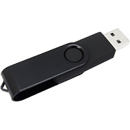 USB Flash накопитель 2.0 16 Gb VDF-008 СС, пластик, металл, черный