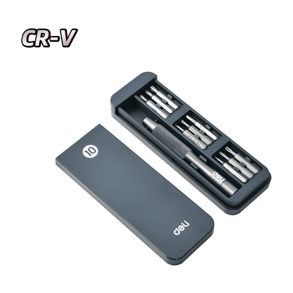 Набор прецизионных отверток Deli YS EDL241010J, 10 шт., кейс - 2