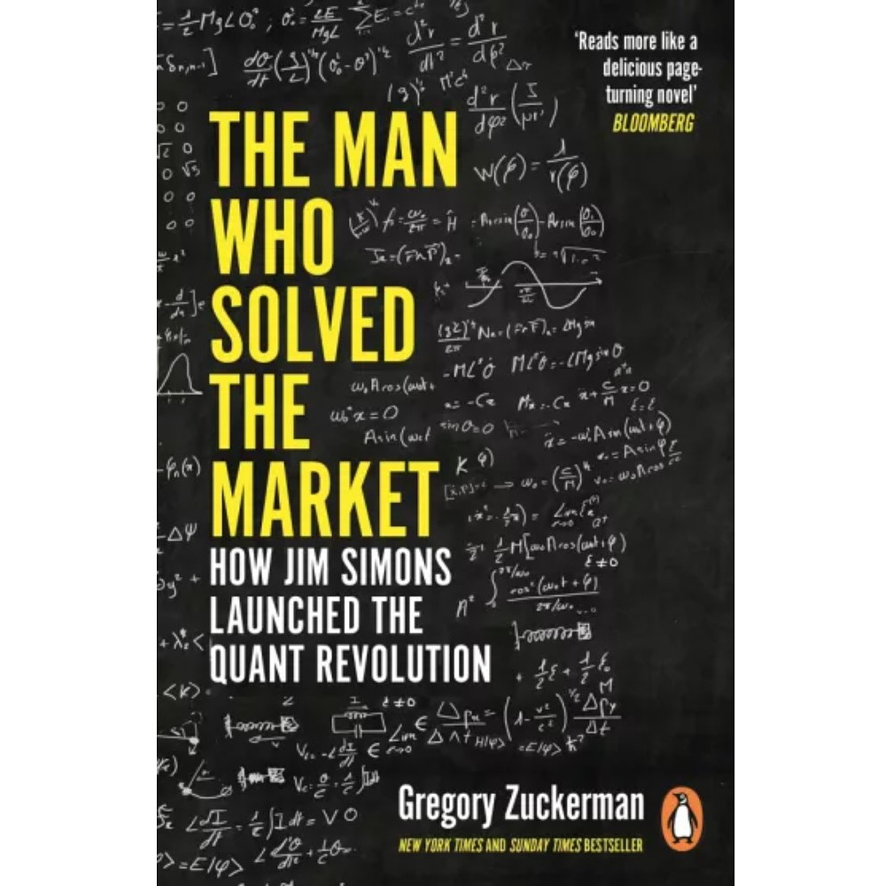 Книга на английском языке "The Man Who Solved the Market", Gregory Zuckerman