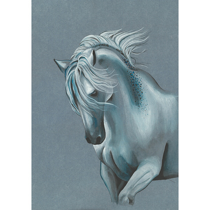 Блок-склейка Clairefontaine "Paint'On", А4, 250 г/м2, 15 листов, синий - 2