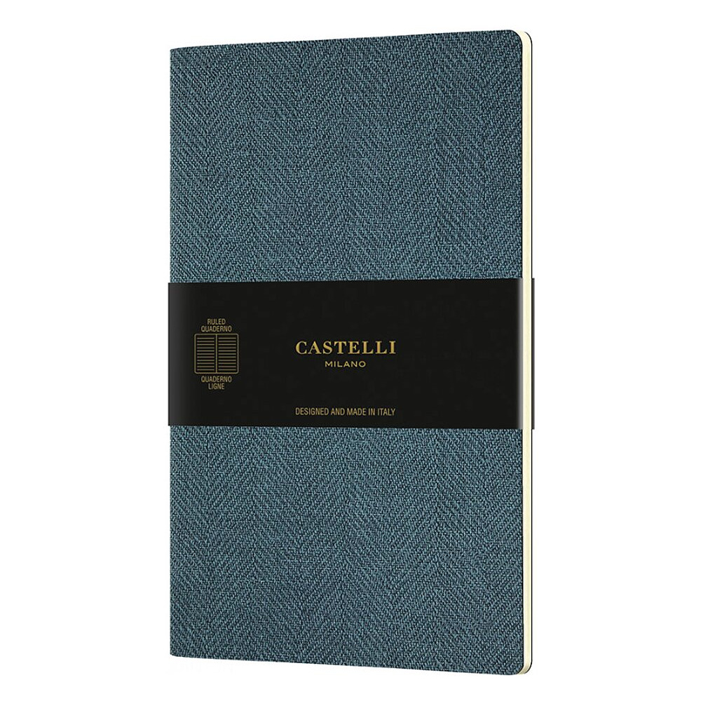 Блокнот Castelli Milano "Harris Maple Red", A5, 32 листа, линейка, серый