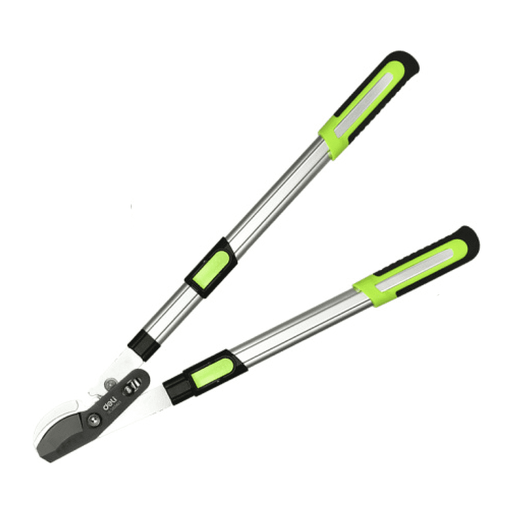 Секатор садовый "Deli", 630-870 мм, телескопический, черный, зеленый