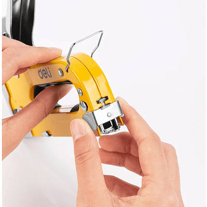 Набор механический степлер и скоборасшиватель Deli YS EDL238105, 3-в-1+ комплект скоб, кейс - 11