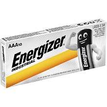 Батарейки алкалиновые Energizer "Industrial AAA/LR03", 10 шт, щелочные