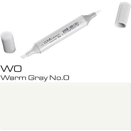 Маркер перманентный "Copic Sketch", W-00 теплый серый №0