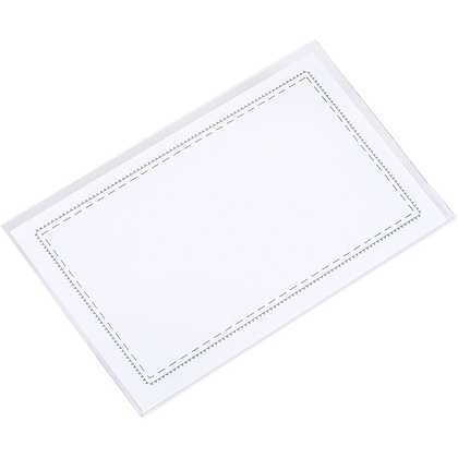 Бейдж с универсальным клипом "CT123", 57x90 мм, прозрачный