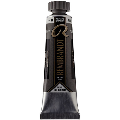 Краски масляные "Rembrandt", 718 серый теплый, 15 мл, туба
