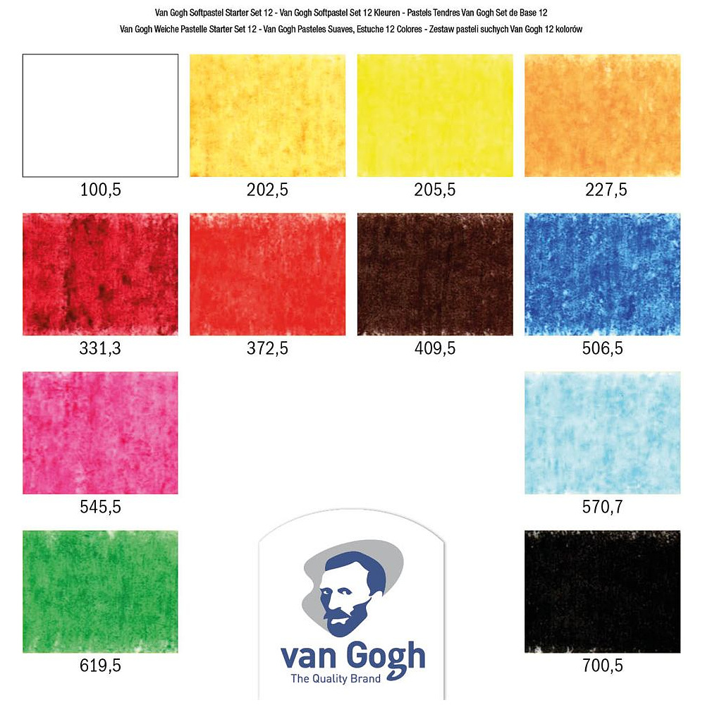 Набор мягкой пастели "Van Gogh", начальный, 12 цветов - 3