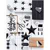 Подвеска декоративная "Звезды", 6 шт, черный - 5