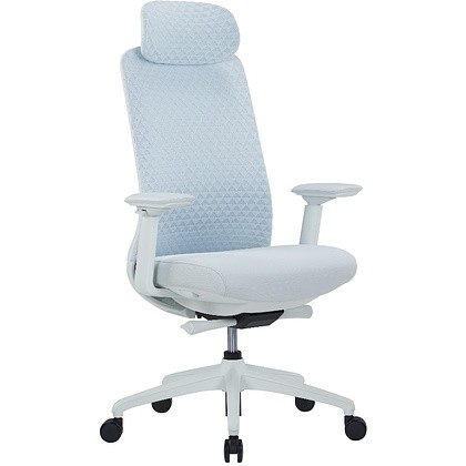 Кресло для руководителя SitZone CH-531A-BS, ткань, пластик, белый, -30%