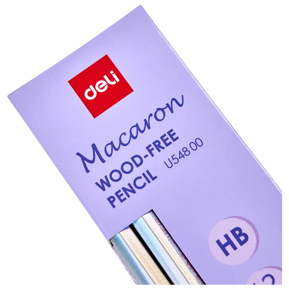 Карандаш простой "Macaron", HB, с ластиком, ассорти - 4