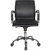 Кресло для руководителя "Бюрократ CH-993" низкая спинка, кожзам, хром, черный - 3