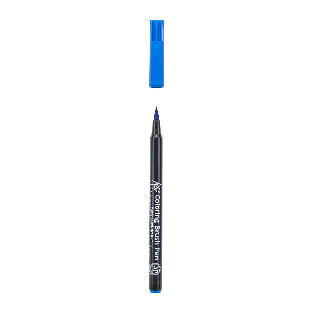 Маркер акварельный "Koi Color Brush", лазурный - 3