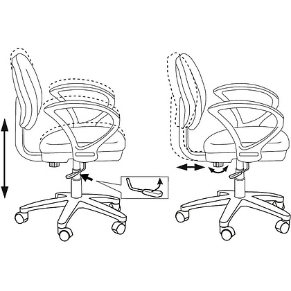 Кресло для детей "Бюрократ KD-3/WH/ARM", пластик белый, мультиколор маскарад - 7