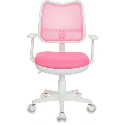 Кресло для детей "Бюрократ CH-W797", сетчатая ткань, пластик, розовый - 2