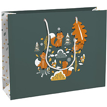 Пакет бумажный подарочный "Fox"