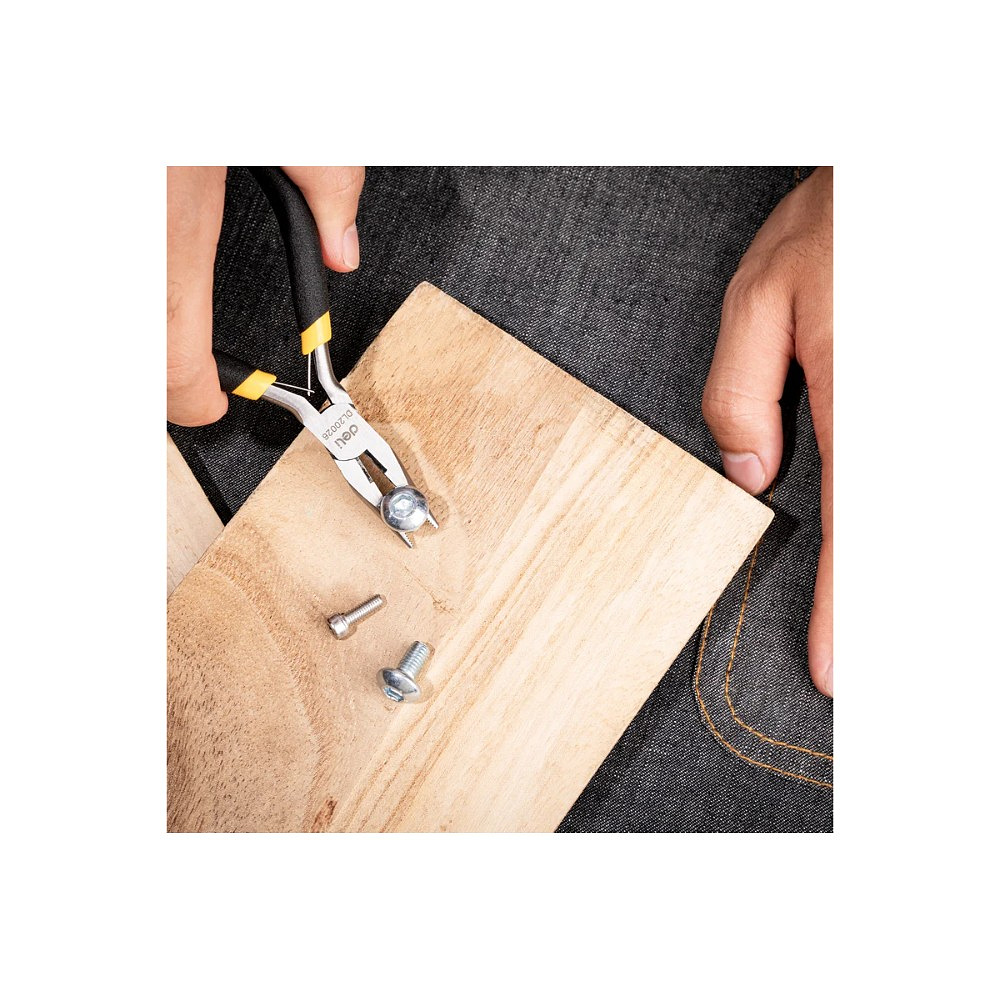 Набор мини-плоскогубцев Deli YS EDL103205-6, 6 шт., желтый, черный - 9