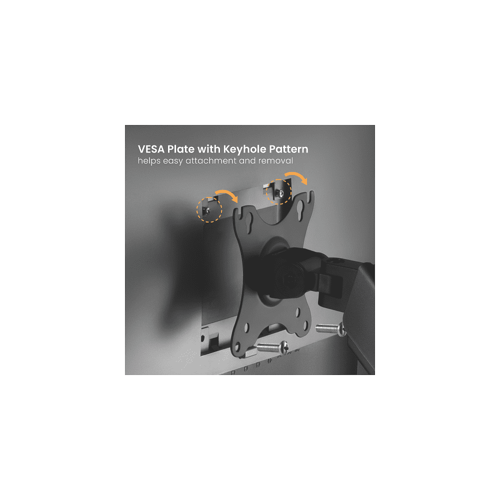 Кронштейн для монитора LUMI LDT46-C012E (на один монитор), черный - 10