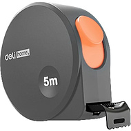 Рулетка Deli HS HT8519C, 5 м х 19 мм, Soft Touch, оранжевый