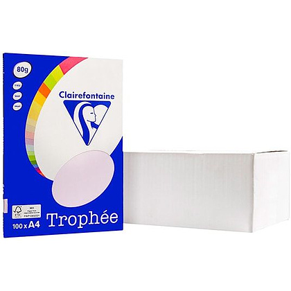 Бумага цветная "Trophée", А4, 100 листов, 80 г/м2, сиреневый - 2