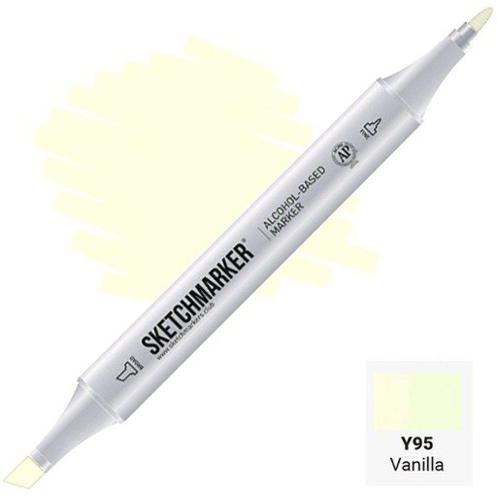 Маркер художественный "Brushmarker", двухсторонний, Y95 ванильный