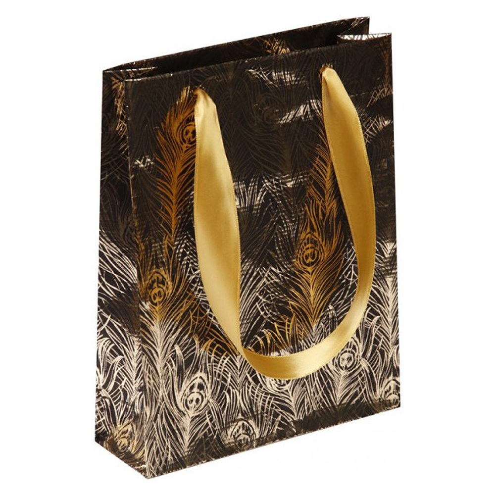 Пакет бумажный подарочный "Travel Premium", 17x6x22 см, разноцветный