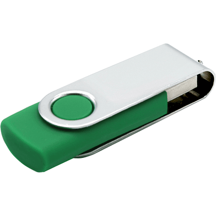 USB Flash 2.0 16 Gb VDF-008, пластик, метал, зеленый  