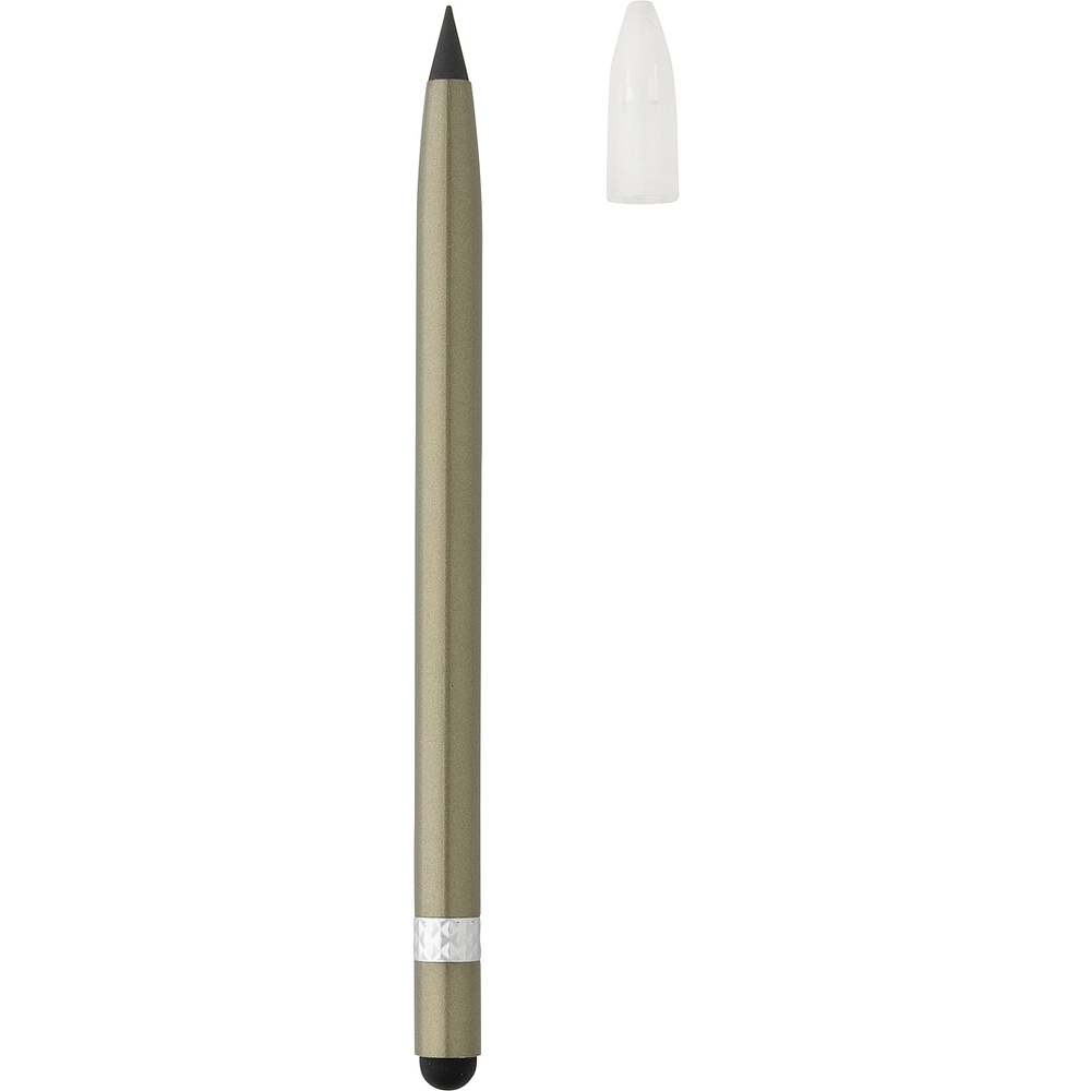 Карандаш вечный XD Collection "P611.127", алюминий, с ластиком, зеленый - 2